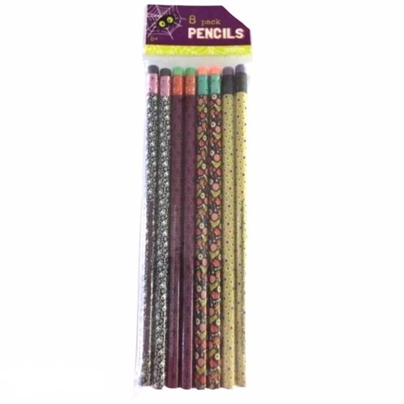 Halloween Monster Stationery Set Notepad Stickers Pencils Glitter Planner Nerd - Picture 3 of 8